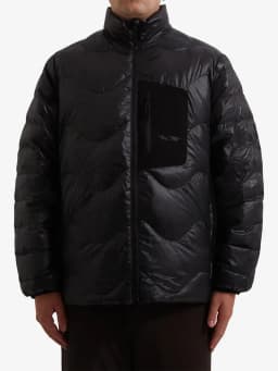 PURPLE MOUNTAIN OBSERVATORY WAVES LIGHT PUFFER - BLACK — (pmo0060-black)