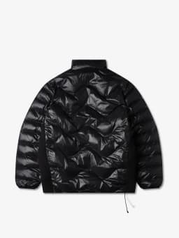 PURPLE MOUNTAIN OBSERVATORY WAVES LIGHT PUFFER - BLACK — (pmo0060-black)