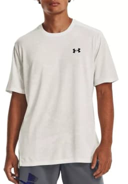 UNDER ARMOUR UA TECH VENT JACQUARD SS - GRAY MIST/BLACK -  GRAY MIST/BLACK — (1377052-006)