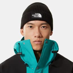 THE NORTH FACE BOX LOGO CUFFED BEANIE  - Black