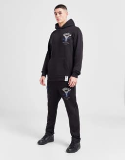 HOOD RICH OG CORE FLEECE JOGGER - WHITECAP GRAY/BLACK