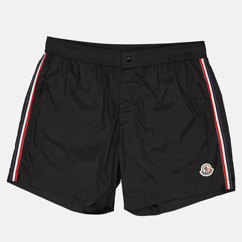 MONCLER SWIM SHORTS - BLACK