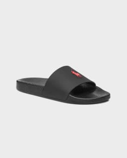 RALPH LAUREN POLO POLO SLIDE  -  BLACK/RED PP