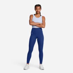 UNDER ARMOUR MOTION HIGH RISE LEGGING - Tech Blue / White — (1383607-432)
