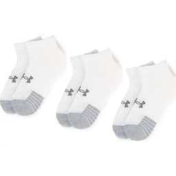 UNDER ARMOUR UA 3 PACK LOW SOCK WHITE - White — (1346753-100)