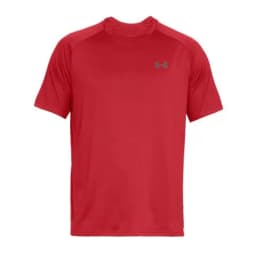 UNDER ARMOUR TECH 2.0 TEE - RED/GRAPHITE — (1326413-600)