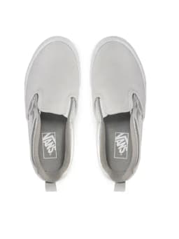 VANS KNU SLIP -  MTLC SILVER/TRUE WHITE — (vn0009qdx1k1)