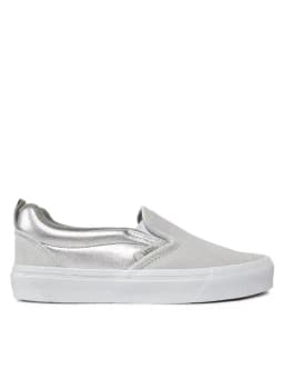 VANS KNU SLIP -  MTLC SILVER/TRUE WHITE — (vn0009qdx1k1)