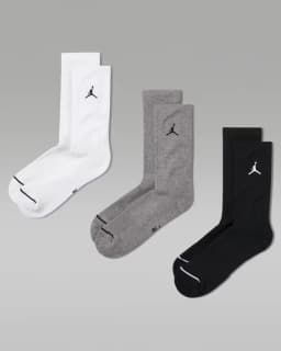 JORDAN EVERYDAY CREW SOCKS (3 PAIRS) - MULTI-COLOR — (dx9632-914)