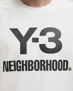Y-3 Y3 Y-3 x Neighborhood NBHD LOGO TEE - CORE WHITE — (jx7449)
