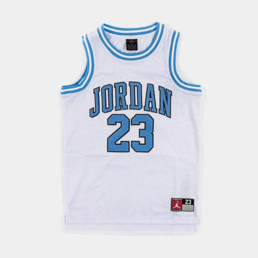 JORDAN JORDAN 23 JERSEY - WHITE/UNI BLUE — (95a773-w1w)