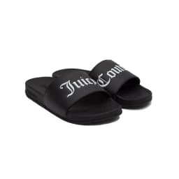 JUICY COUTURE CARMEN COLLEGIATE SLIDE - BLACK — (jcfyl124029-101)