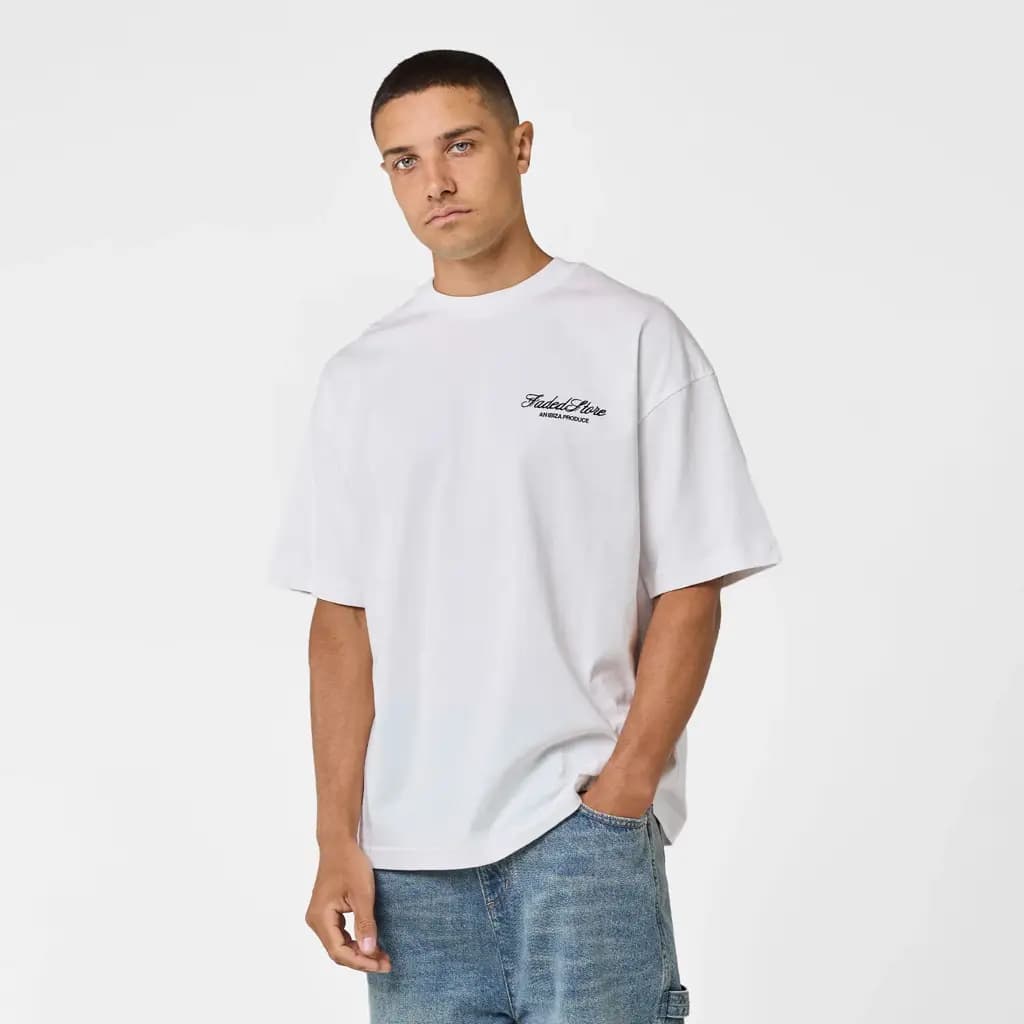 FADED LIQUID MUSHROOM TEE - OFF WHITE — (fd1772-off-white)