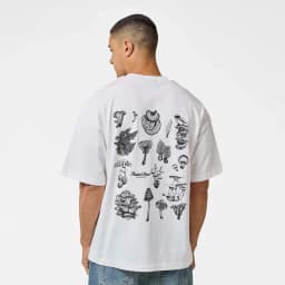 FADED LIQUID MUSHROOM TEE - OFF WHITE — (fd1772-off-white)