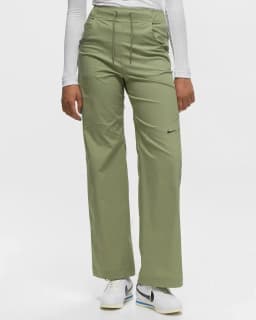 NIKE W ESSNTL WVN HR OH PANT - OIL GREEN/BLACK — (fb8284-386)