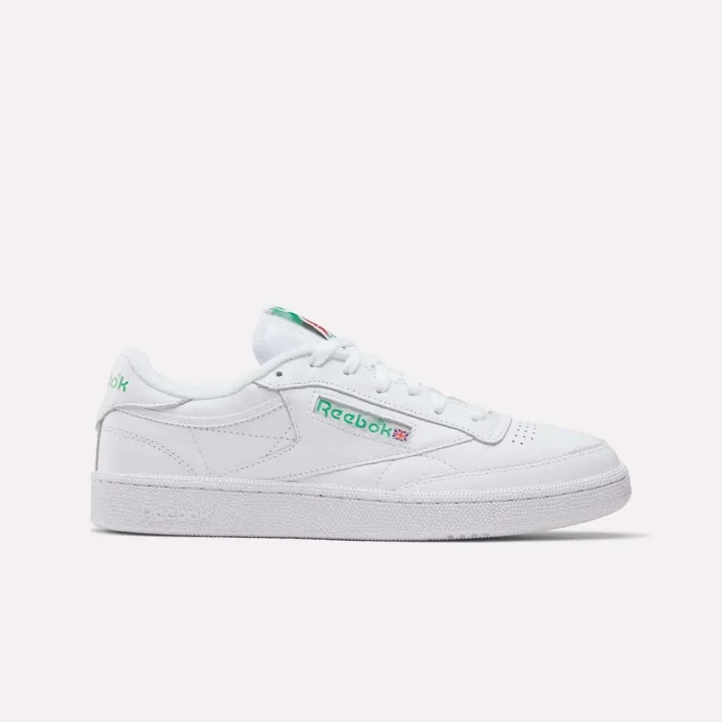 REEBOK CLUB C 85 - WHT/RYL GREEN/GUM — (100000155)