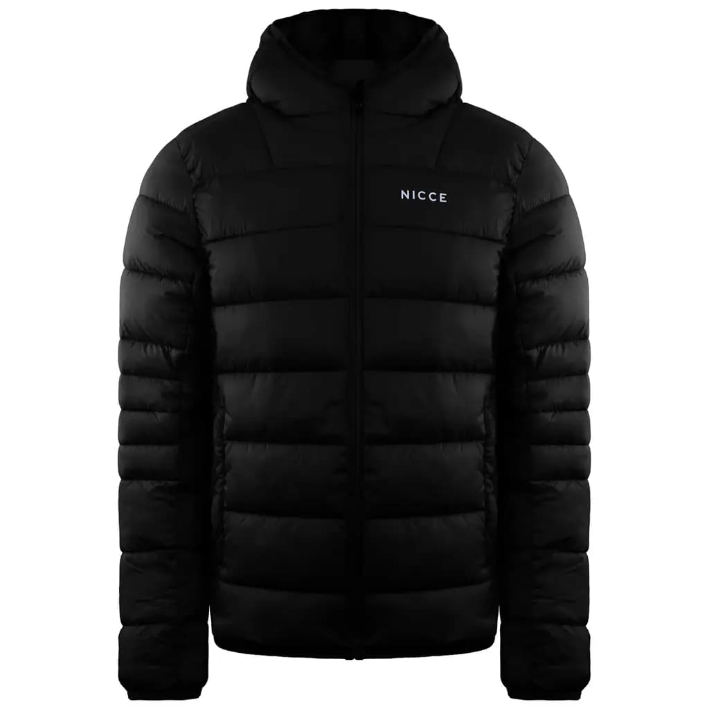 NICCE SKYLINE PUFFER JACKET - BLACK — (skyline)