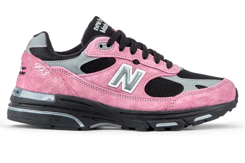 NEW BALANCE U993PB MADE IN COMMUNITY TRAINERS - PINK — (u993pb)
