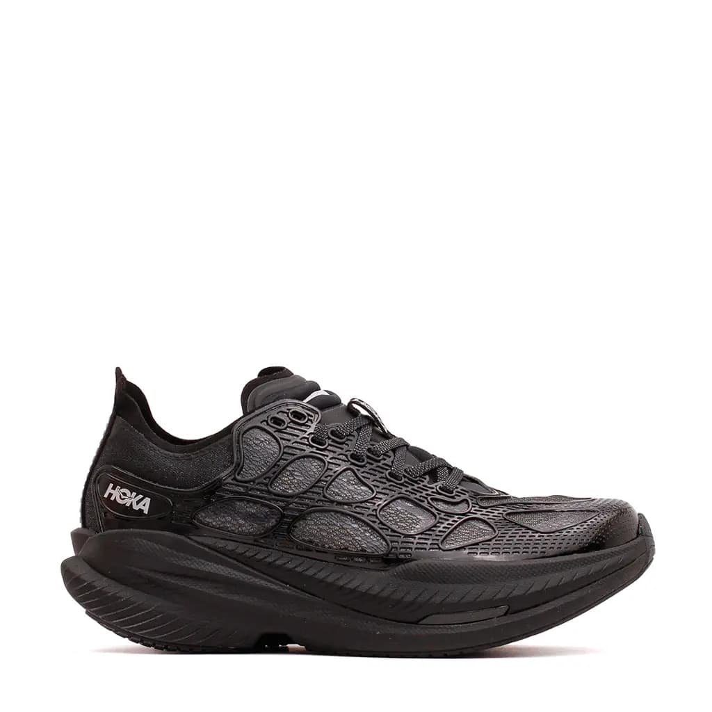 HOKA ONE ONE MACH X CAGED TRAINERS - BLACK / MIDNIGHT BLUE — (1168932-bmd)