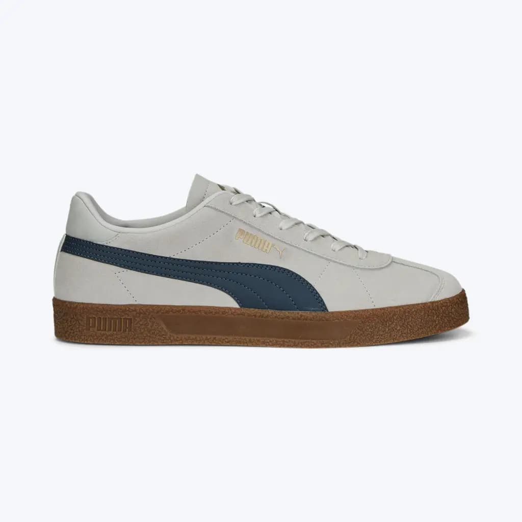 PUMA CLUB TRAINERS - GLACIAL GREY/DARK NIGHT/PUMA GOLD