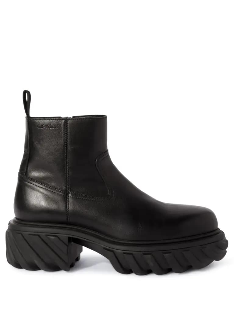 Off-White OFF WHITE EXPLORATION MOTOR ANKLE BOOT - BLACK BLACK — (omid029c99lea0011010)