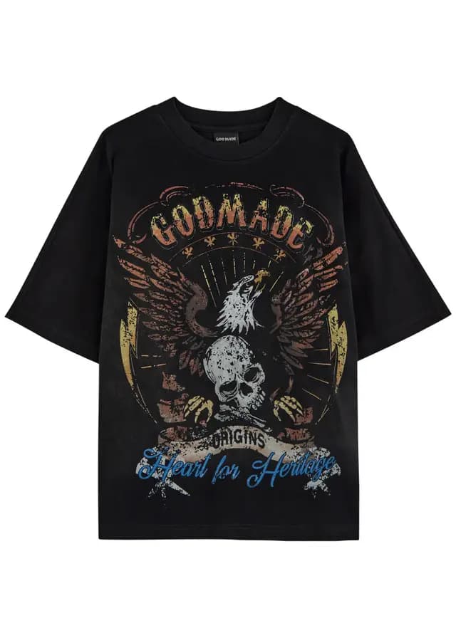 GODMADE ORIGINS TEE - BLACK — (orgnst-blk)