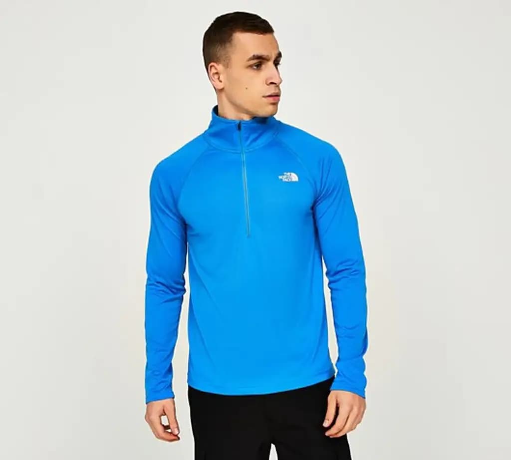 THE NORTH FACE FLEX 2 1/4 ZIP - SUPER SONIC BLUE - SUPER SONIC BLUE — (nf0a7zbc-lv6)
