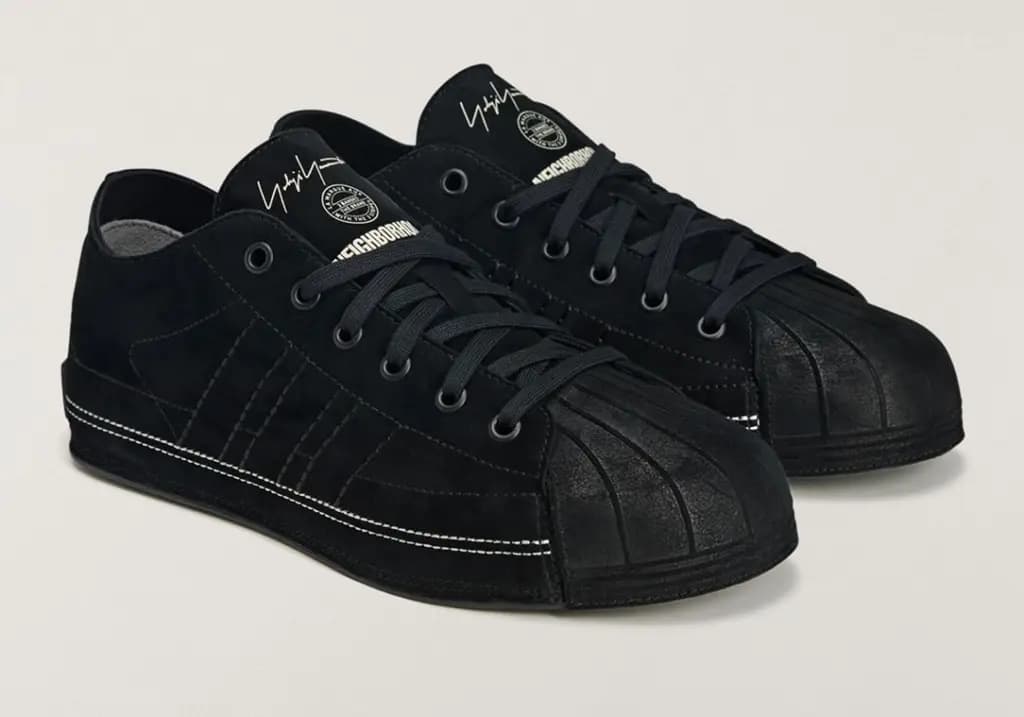 Y-3 NBHD NIZZASTAR LO TRAINERS - BLACK/OFF WHITE/BLACK