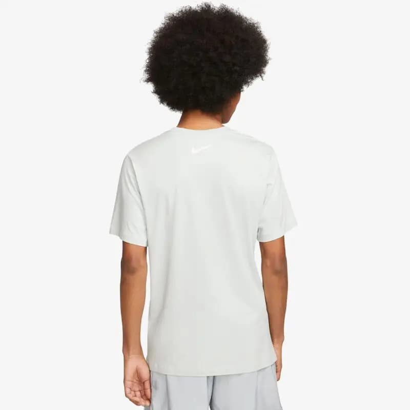 NIKE SWOOSH TEE HBR - LIGHT SILVER — (dz2883-034)