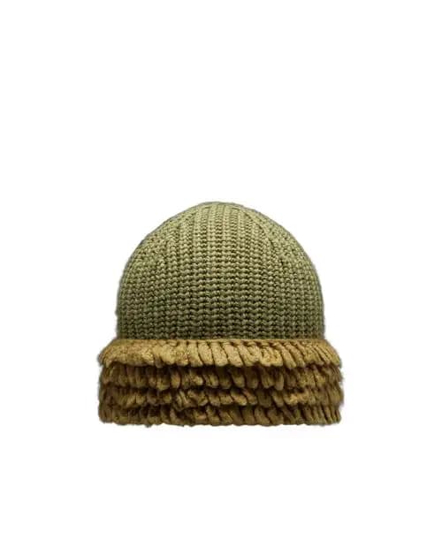 MONCLER GENIUS SALEHE BEMBURY KNITTED HAT - OLIVE GREEN — (3b00001-m1172-830)