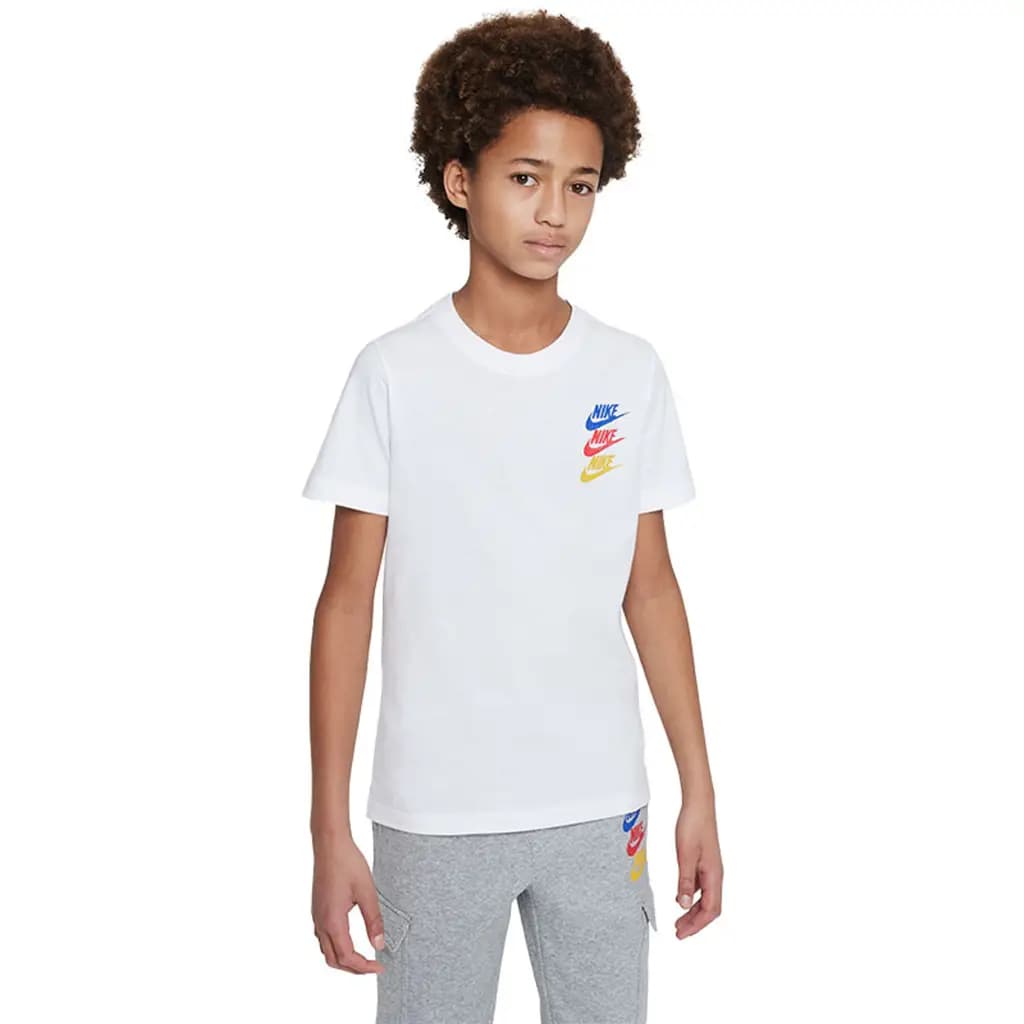 NIKE SPORTS FESTIVAL MULTI LOGO TEE - WHITE