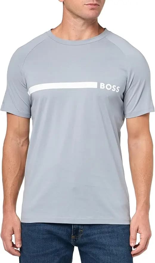 HUGO BOSS T-SHIRT RN SLIM FIT - MEDIUM GREY — (50517970-030)