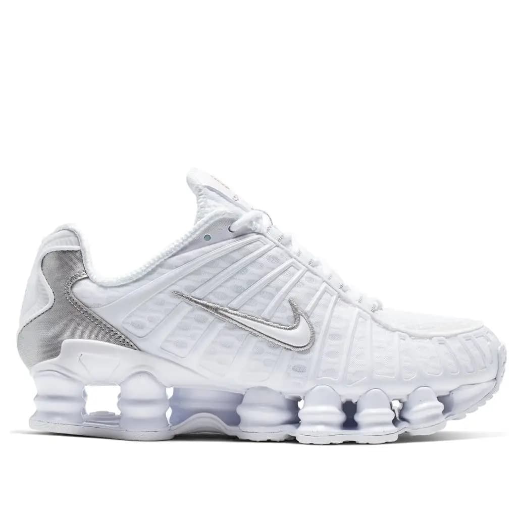 NIKE SHOX TL - WHITE/WHITE-MTLC SILVER-MAX ORANGE