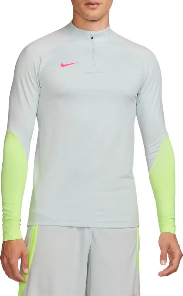 NIKE FTBL DF STRIKE 23 DRILL TOP - PURE PLATINUM/VOLT