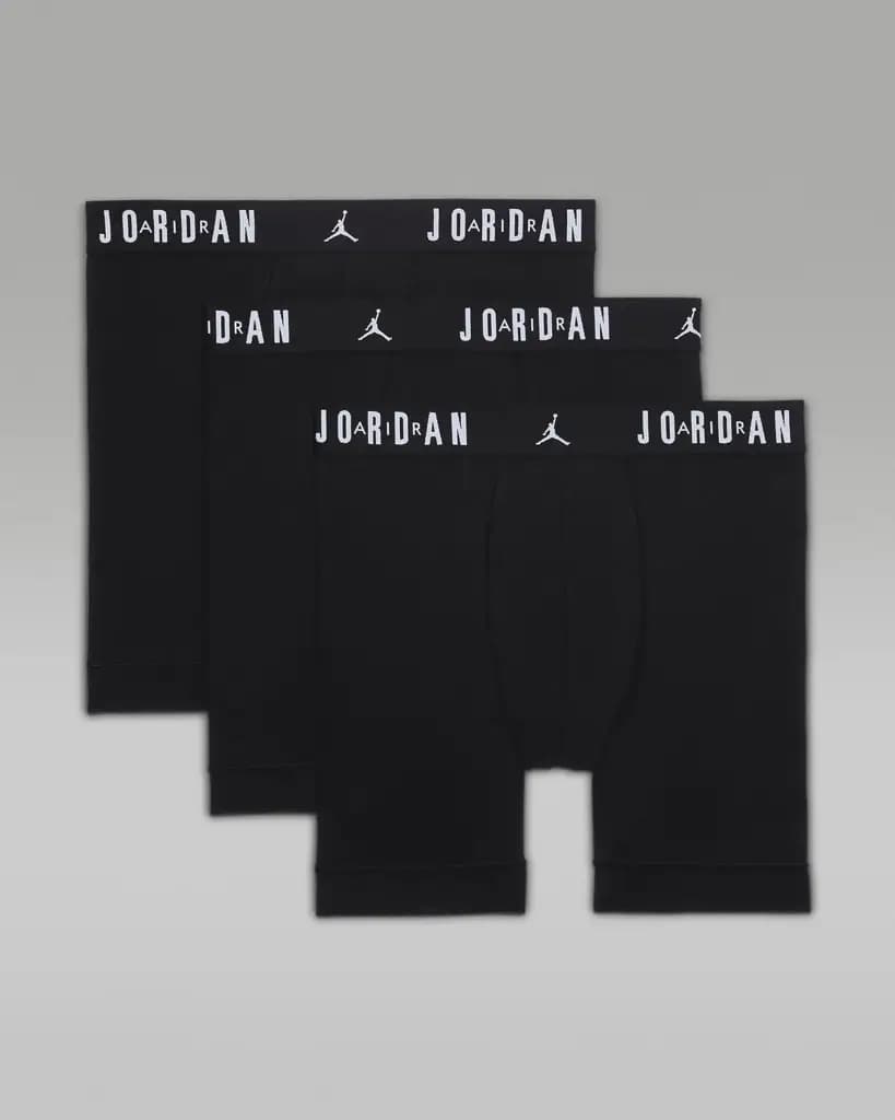 JORDAN FLIGHT COTTON CORE 3PK BB - BLACK — (jm0622-023)