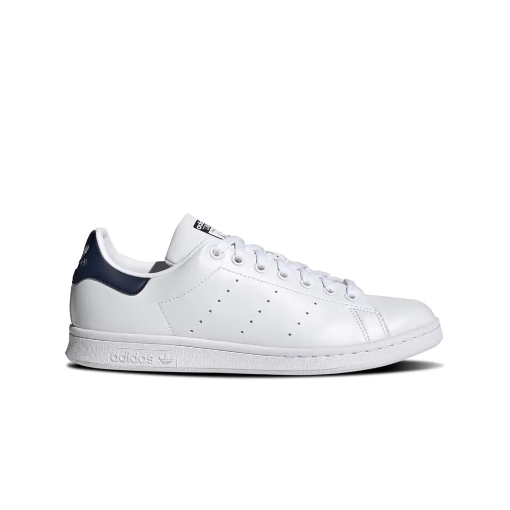 ADIDAS ORIGINALS STAN SMITH TRAINERS - WHITE/WHITE/NAVY — (fx5501)