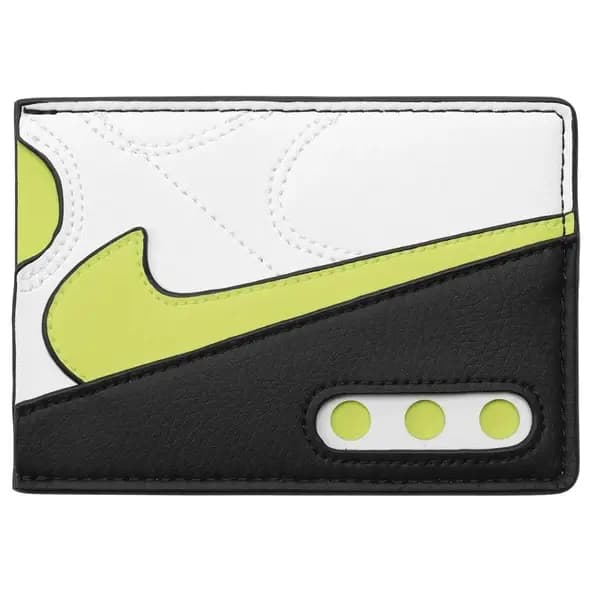 NIKE ICON AIR MAX 90 CARD WALLET - WHITE/HOT LIME/HOT LIME — (n.100.9740.152.os)