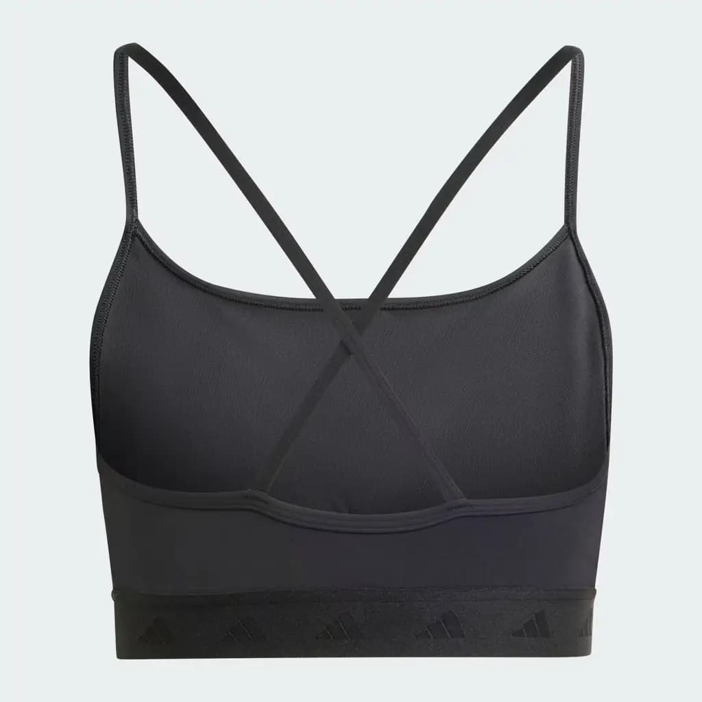 ADIDAS HYGLM BRALETTE - BLACK/WHT — (is4491)