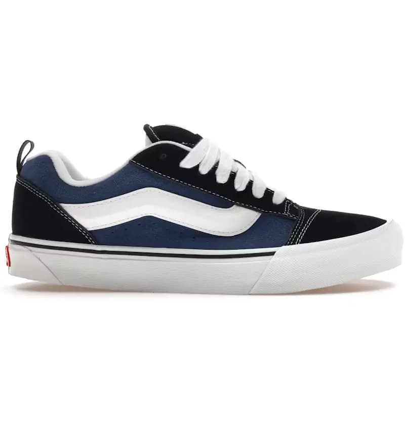 VANS KNU SKOOL TRAINERS - NAVY/TRUE WHITE — (vn0009qcnwd1)