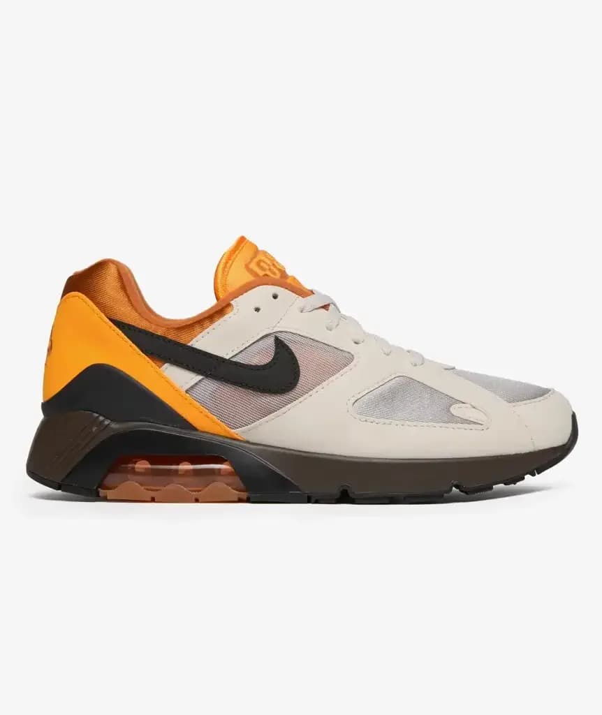 NIKE AIR 180 TRAINERS - LIGHT OREWOOD BROWN/BLACK/COLLEGE GREY/SUNDIAL/MONARCH