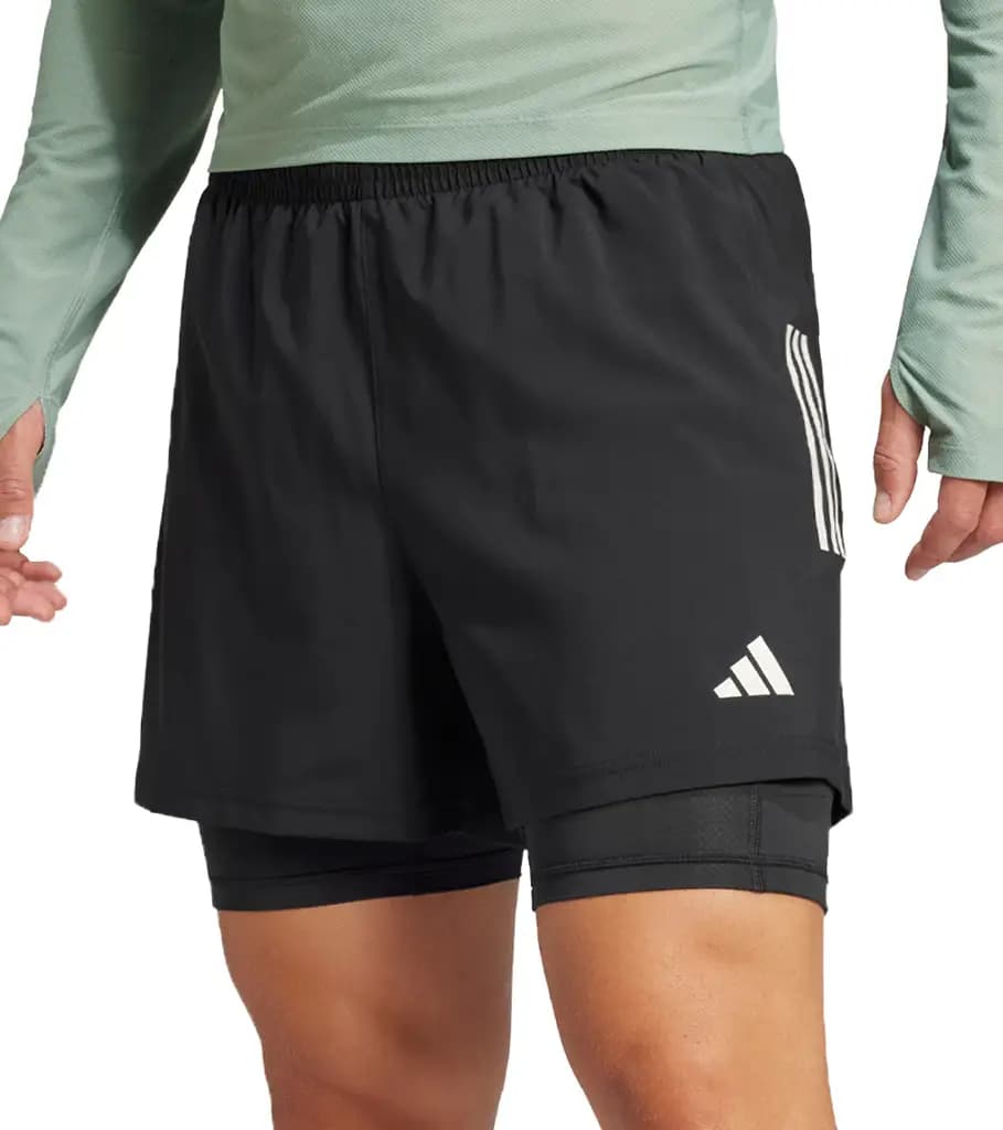 ADIDAS MENS ULT 2IN1 RUNNING SPORTS SHORTS — (IL7186)