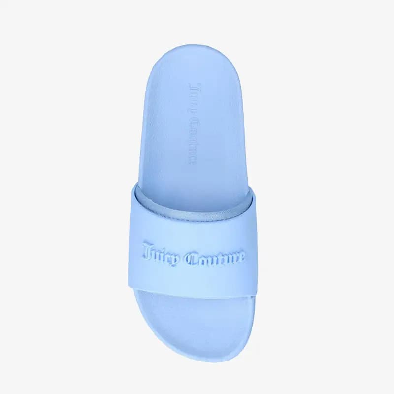 JUICY COUTURE BREANNA EMBOSSED SLIDE - POWDER BLUE