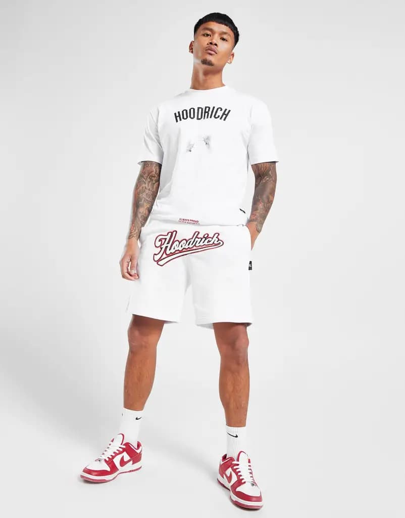 HOOD RICH OG CORE DOUBLE TEE - WHITE/ORANGE/BLACK