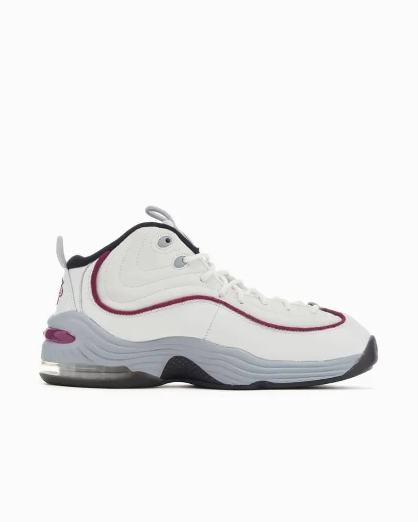 NIKE W AIR PENNY II TRAINERS - SUMMIT WHITE/ROSEWOOD/WOLF GREY/BLACK/CLEAR
