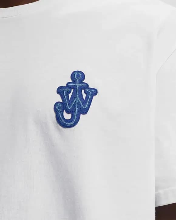 JW ANDERSON ANCHOR PATCH T-SHIRT - WHITE — (jt0061-pg0772-001)