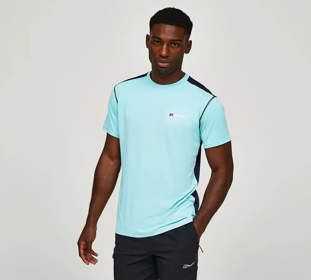 BERGHAUS WAYSIDE TECH TEE - ARCTIC/DUSK — (4-a001533ky5)