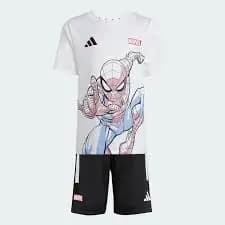 ADIDAS MARVEL SPIDER-MAN T-SHIRT SET KIDS - WHITE — (jf3655)