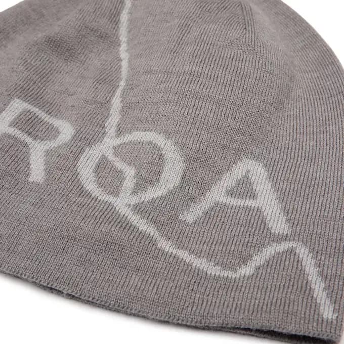 ROA LOGO WOOL BEANIE - GREY — (rbuw288ya12-gry0001)