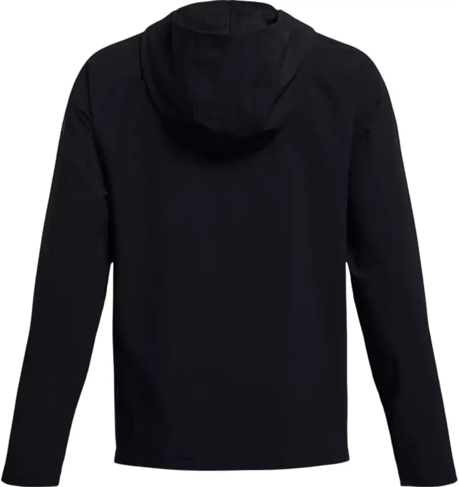 UNDER ARMOUR UNSTOPPABLE WOVEN HOOD - BLACK / PITCH GRAY — (1383126-001)