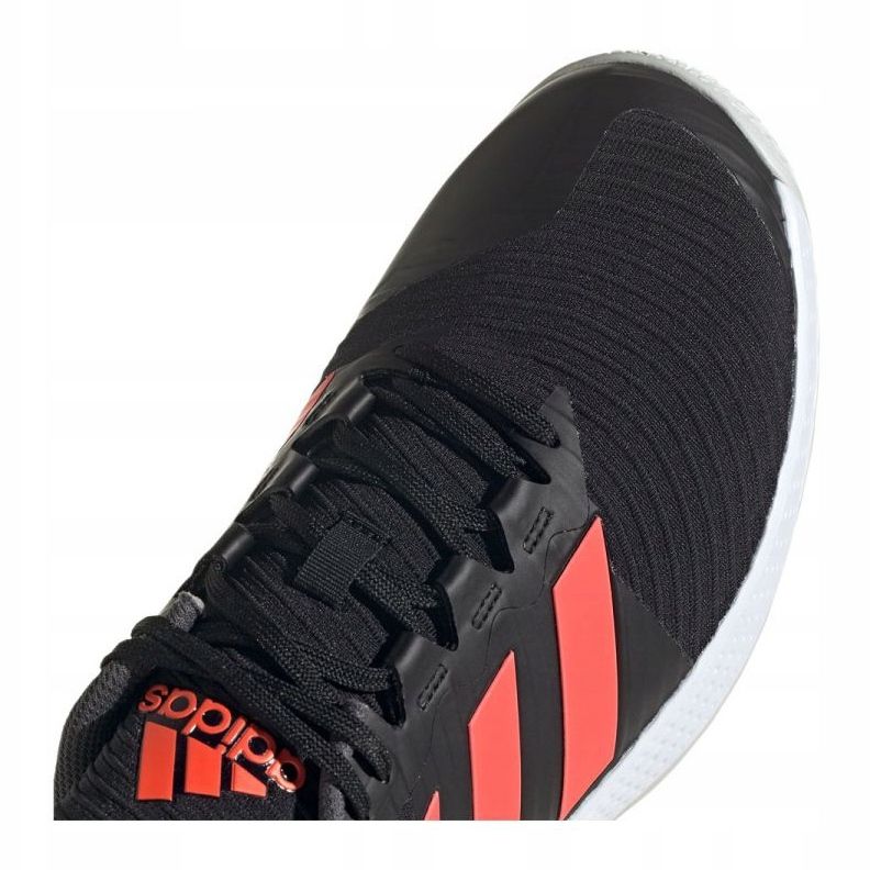 ADIDAS FORCEBOUNCE MENS INDOOR TRAINERS - CORE BLACK / SOLAR RED / GREY FIVE